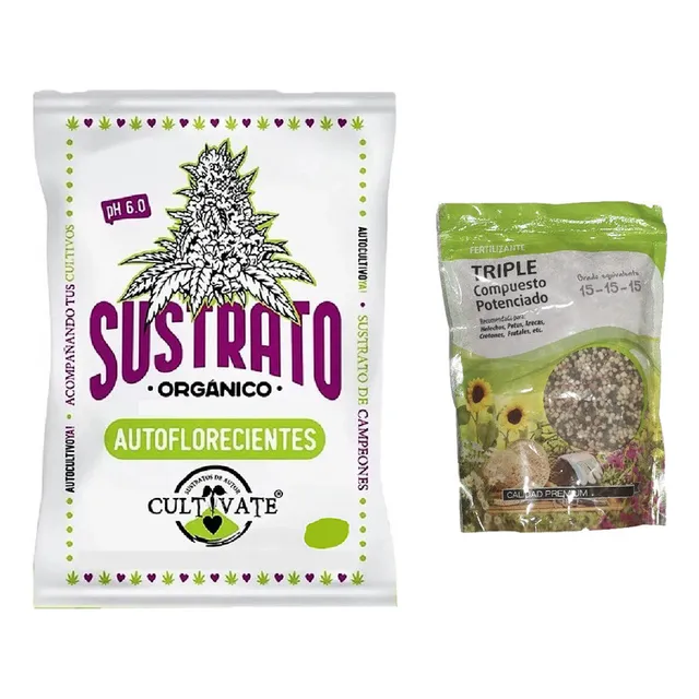 Sustrato Cultivate Auto 80lts Con Triple 15 Lj 1kg