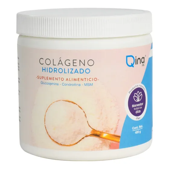 Colágeno Hidrolizado, Glucosamina  400g Qina Ntl Rmflex