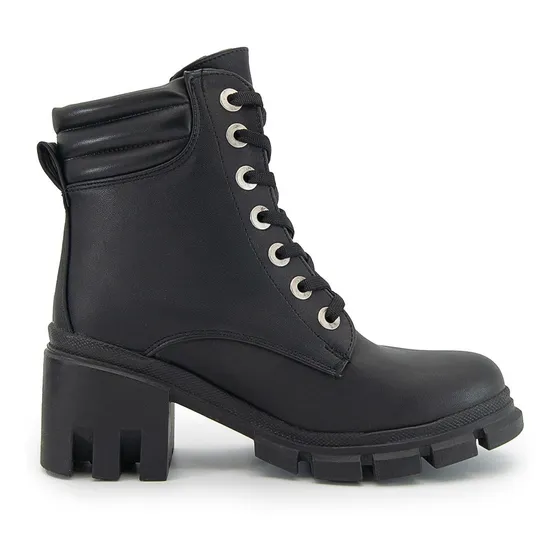 Botin Dama De Tacon Plataforma D Cova Color Negro 22-26