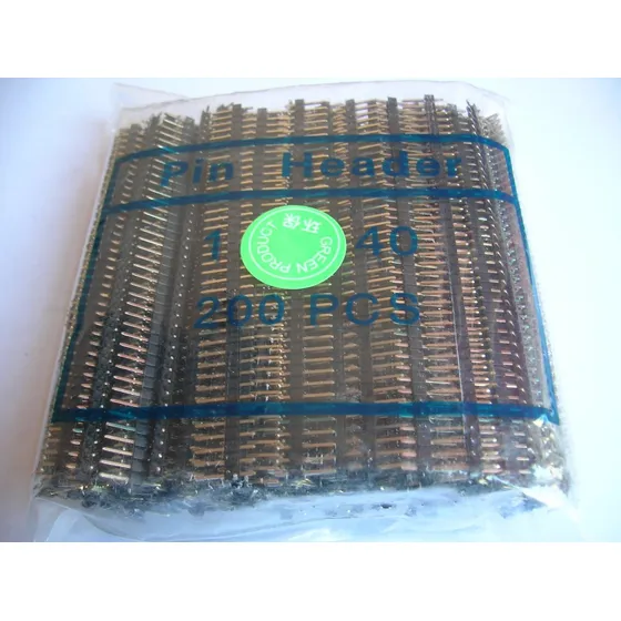 200 Pzs Header Conector Macho 2.54 Mm Tira De 40 Pines