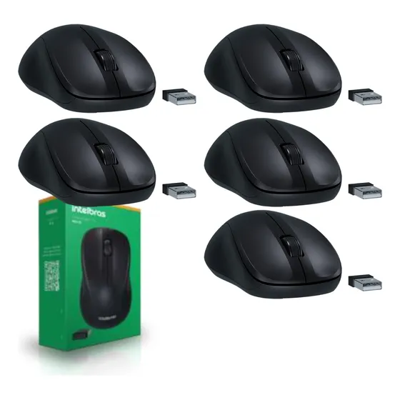 5 Mouse Sem Fio Msi 55 Intelbras Ambidestro Click Silencioso