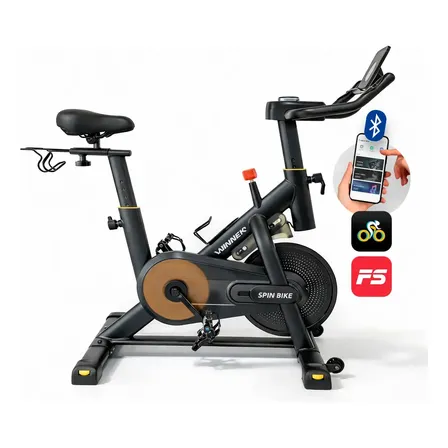 Bicicleta Ergométrica Spinning Winnek SYNC Magnética, com Roda de Inércia 13kg e Bluetooth para App Fitshow