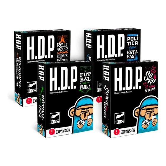 Pack Expansiones Tematicas Para El Juego De Cartas Hdp Buro