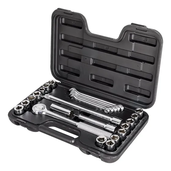 Set 25 Dados Hexagonales 1/2  De 10 A 19 Mm Stanley
