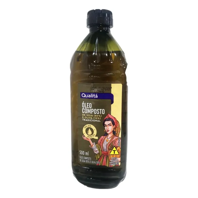 Óleo Composto Soja E Oliva Tradicional Qualitá Garrafa 500ml