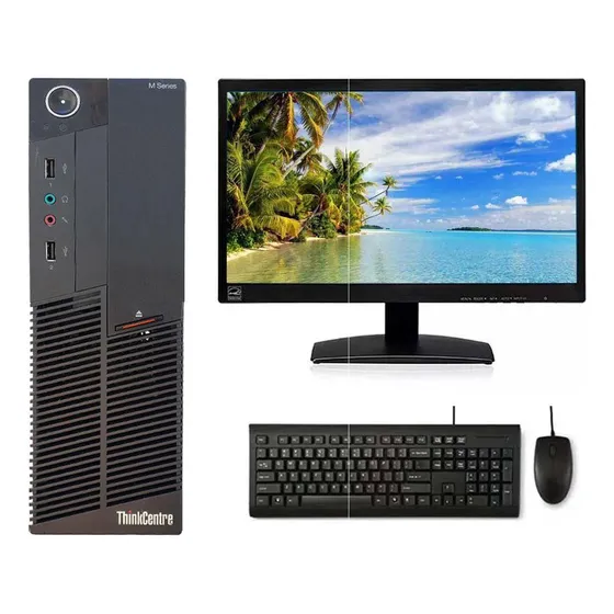 Desktop Lenovo Intel Core I5 4gb Ssd 120gb Wifi + Monitor