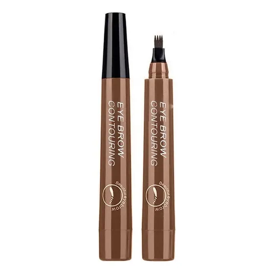 Bolígrafo de henna para cejas impermeable de color marrón oscuro natural 02 | Cuotas sin interés