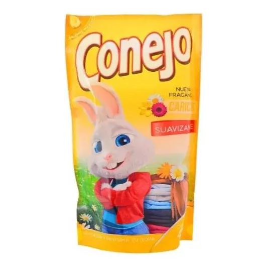 Suavizante Conejo Acondicionador De Ropa Caricias 450 Ml