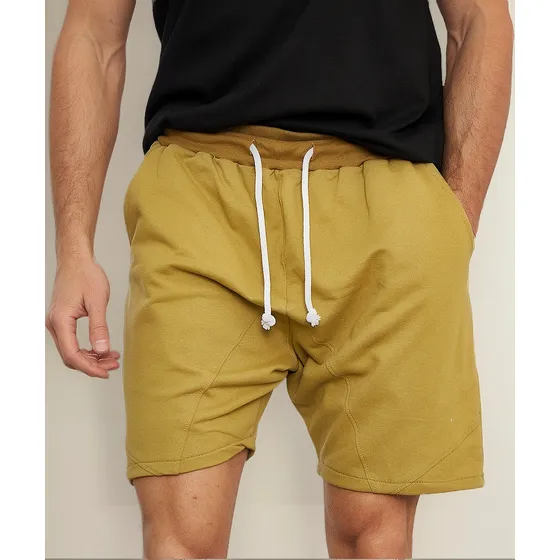 Short Hombre Bermuda Liso Rustico 100% Algodón Lion