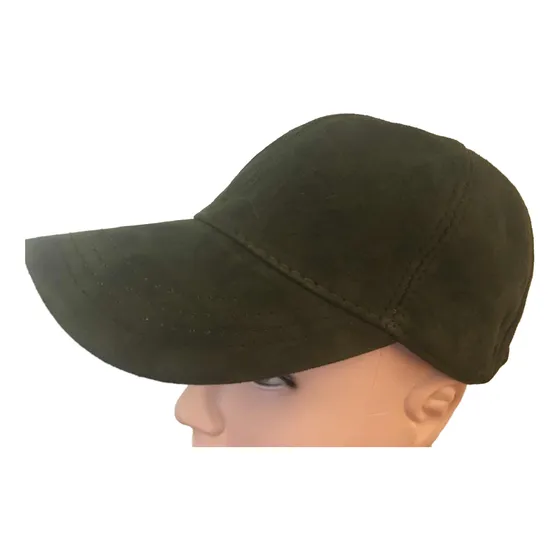 Gorra Gamuza Unisex , Talle Unico / Ajusta Con Velcro Verde