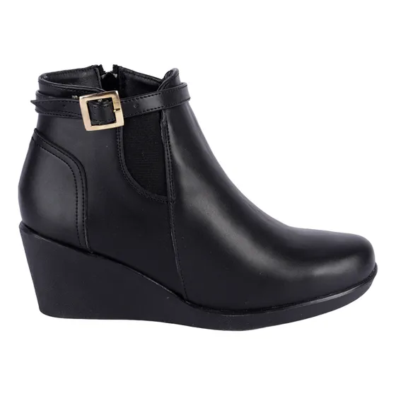 Fratello Botín Casual Color Negro Para Mujer 4456