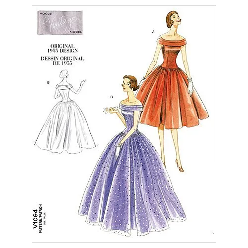 Vogue Patterns Vestido Mujer Talla Ee