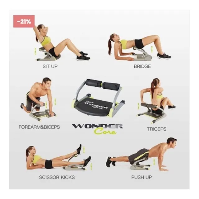 Smart Wonder Core  Para Abdominales Y Tonificación Muscular