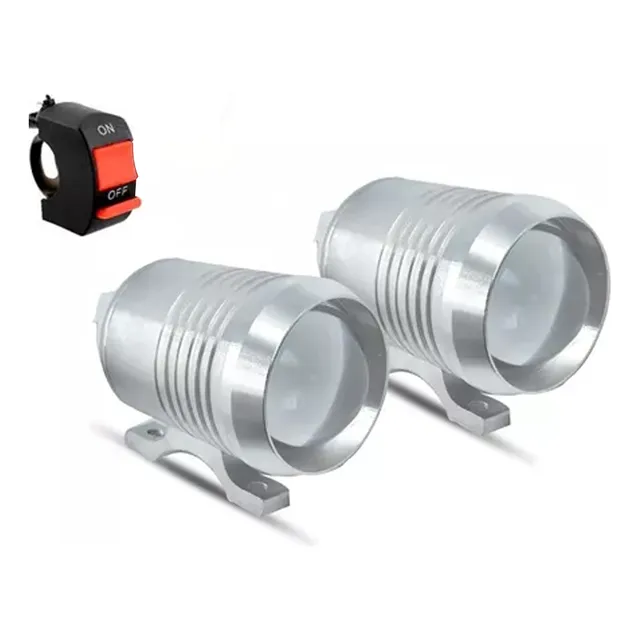 Par Farol Milha Led Cree U2 Auxiliar Moto 12v Xenon Tenere