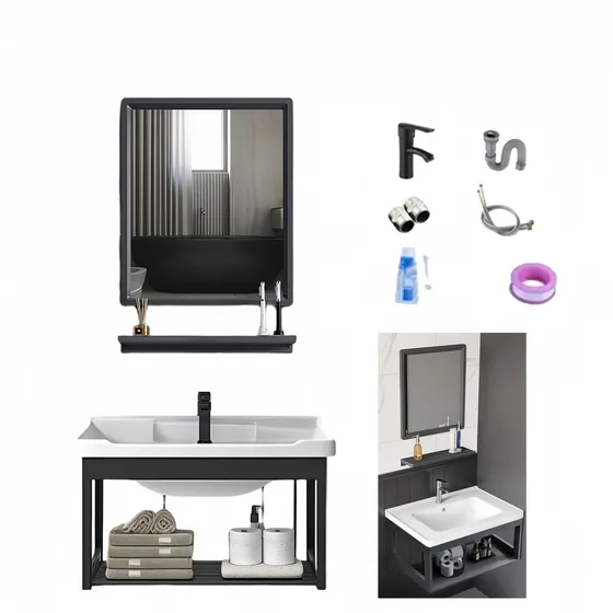 Lavabo De Marmol Espejo Baño Lavabo Moderno Con Espejo Kit