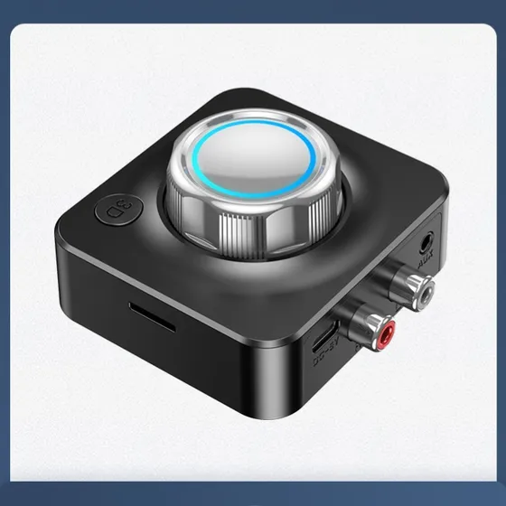 Receptor Bluetooth Caja Auxiliar Rca Y Jack 3.5mm Perilla