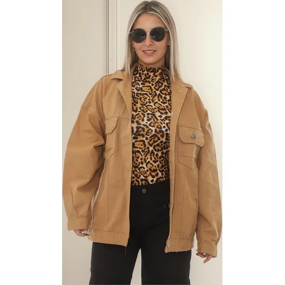 Campera Oversize Gabardina Callie Mujer .