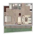 2 dormitorios  |  1 baño