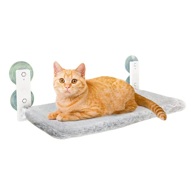 Cama Hamaca Ventana Gato Grande Felpa Firme Plegable Succión