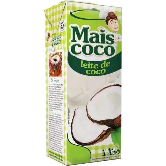 Leche De Coco Mais Coco 1 Litro Origen Brasil 