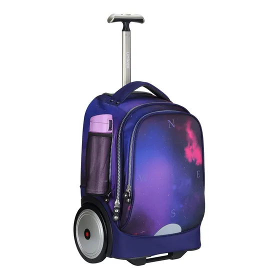 Bolsa Rodante Para Laptop Libro Mochila Rueda Purpura