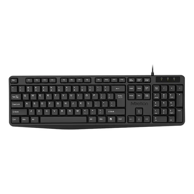 Teclado Con Cable Usb Meetion K200 Silencioso Pc Notebook