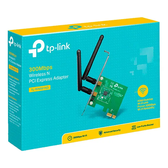 Tp-link Adaptador Inalambrico Tl-wn881nd Pcie Wifi 300mbps