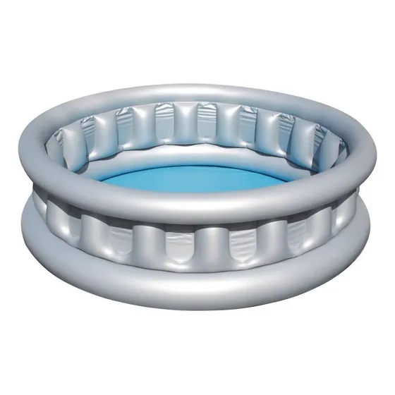Piscina inflable redonda Bestway Space Ship 51080 de 1.52m x 43cm 512L gris caja