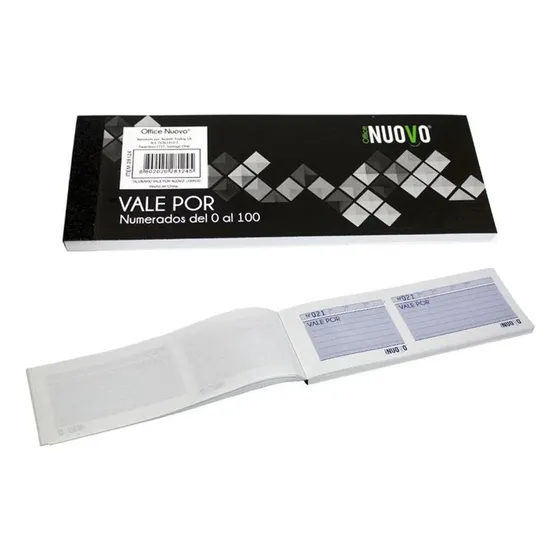 Pack 10 Talonarios Vale Por 100 Hojas Cada Uno Numerado