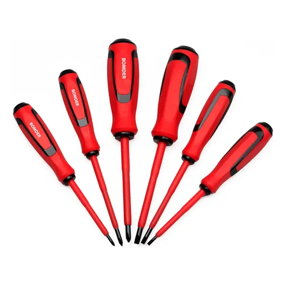 Chave de Fenda Philips Isolada Eletricista 6 Peças Imã Magnética