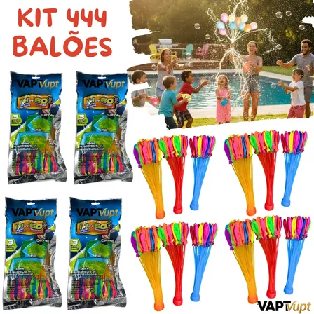 444 Unidades Bexiga De Água Water Ballons Brincadeiras De Verão Vapt Vupt