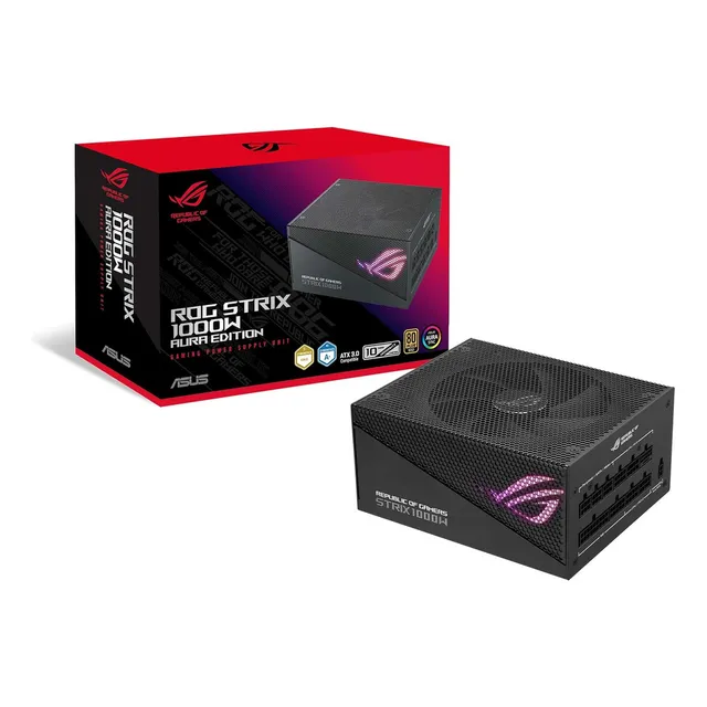 Fuente Asus Rog-strix-1000g 1000w 80 Plus Gold Aura Color Negro