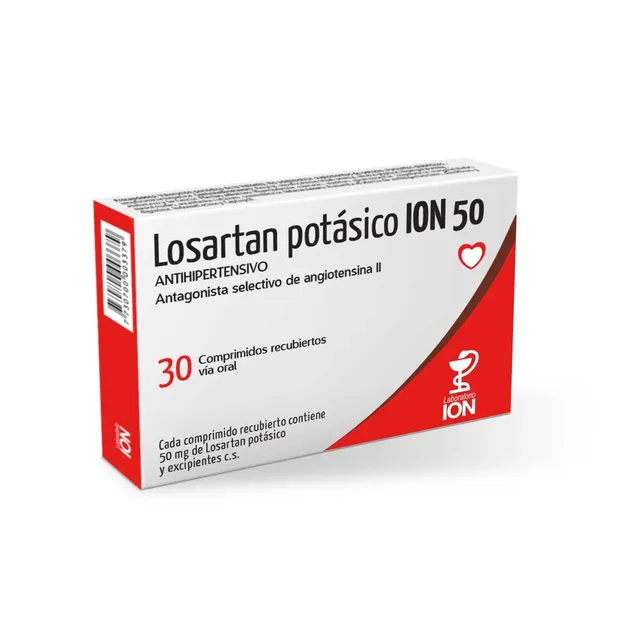 Losartan Potasico 50 30com Ion