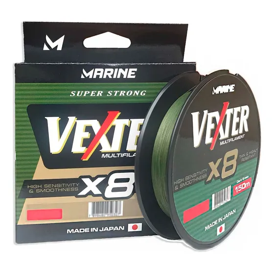 Linha Multifilamento Vexter X8 30lb 0,25mm 150m Verde
