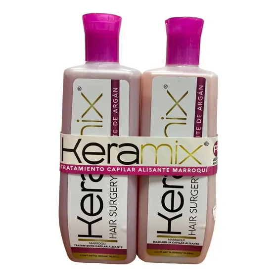 Cirugía Capilar Keramix Alisado Marroquí 550ml