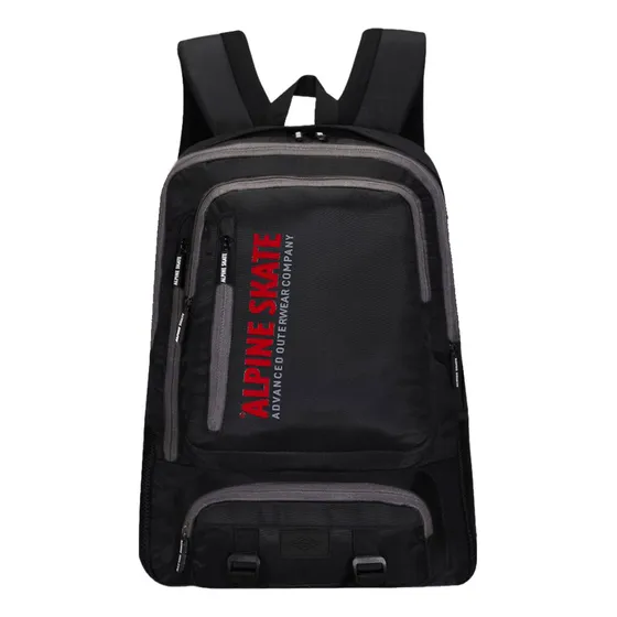 Mochila Viaje Alpine Skate Camping Urbana Trekking Color Negro Diseño de la tela Rayas