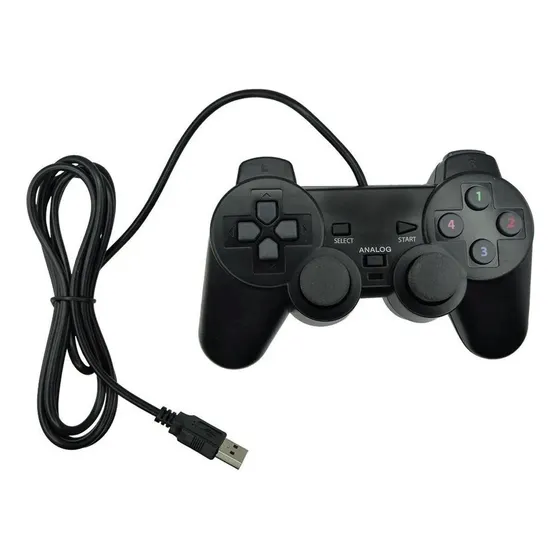 Controle Joystick Usb Para Ps2 Ps3 Pc Android Xbox