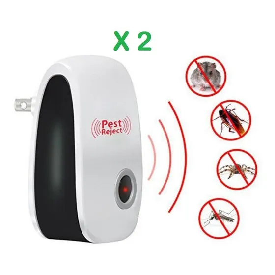 Repelente Ultrasonico Mosquitos Ratones Cucaracha Moscas 