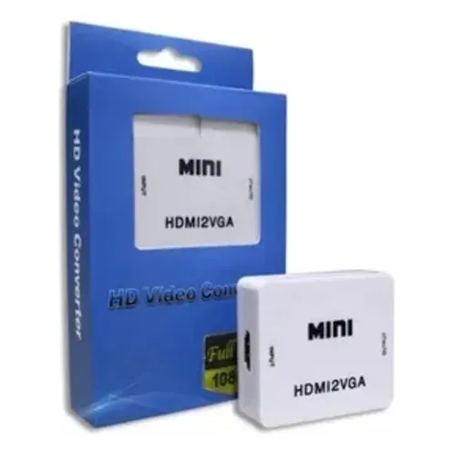 Convertidor Hdmi A Vga Adaptador Hd 1080p Pc Monitor Laptop