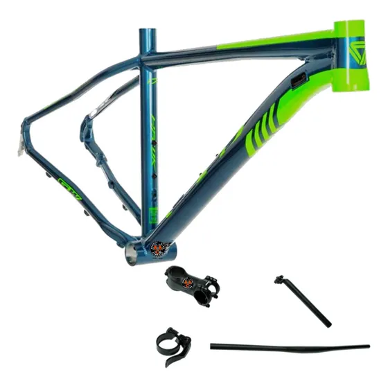 Marco Gw Hawnk 29 Centro Pressfit Frente Conico Aluminio Mtb Color Azul Verde Tamaño Del Cuadro M