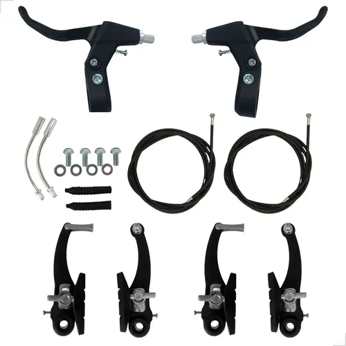 Kit Freio V-brake Traseiro Shimano Dxr + Manete Bmx Cross