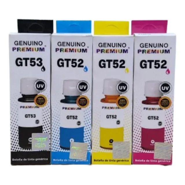 Tinta Hp Compatible Gt51 Gt52 Premium Black Cian Yellow Mage