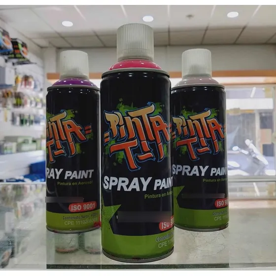 Pintura Spray Negro, Cromos Y Colores
