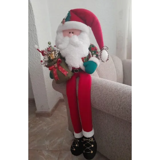 Muñeco De Navidad, Adorno De Navidad, Santa Piernas Largas