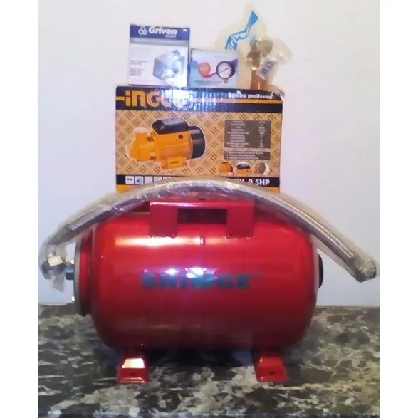 Hidroneumatico 24 Litros 1/2 Hp Ingco - Shimge Hidrocompacto
