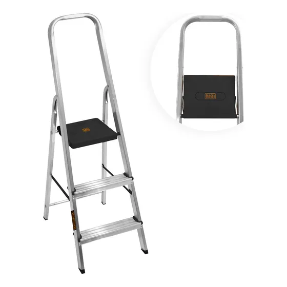 Escalera Black + Decker 3 Escalones 150 Kgrs