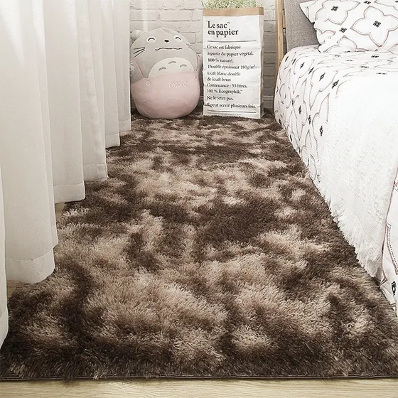 Bajada De Cama Peluda Alfombra