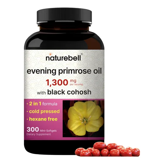 Suplemento De Aceite De Onagra Naturebell, 1300 Mg, 300 G