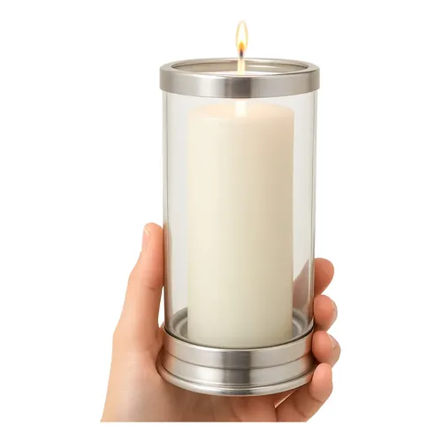 Elegant Glass Candle Holder Set For Home 85mmx79mmx136mm