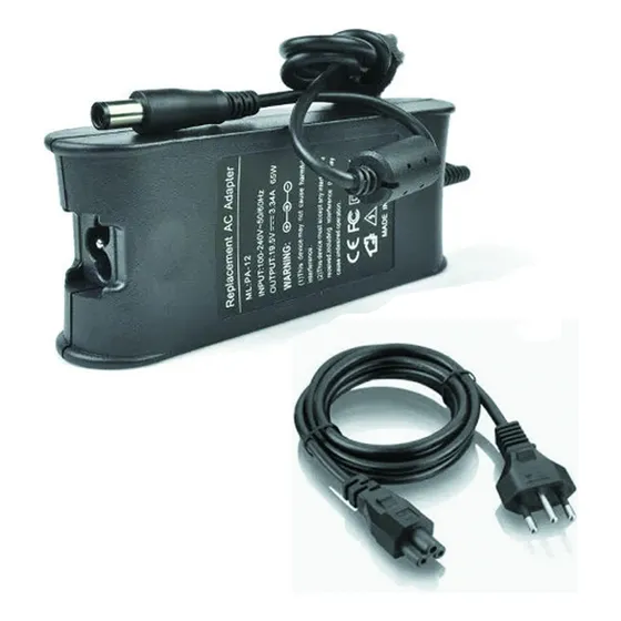 Fonte Para Dell 65w Pino Grosso P/ Inspiron 14r 15r 17r